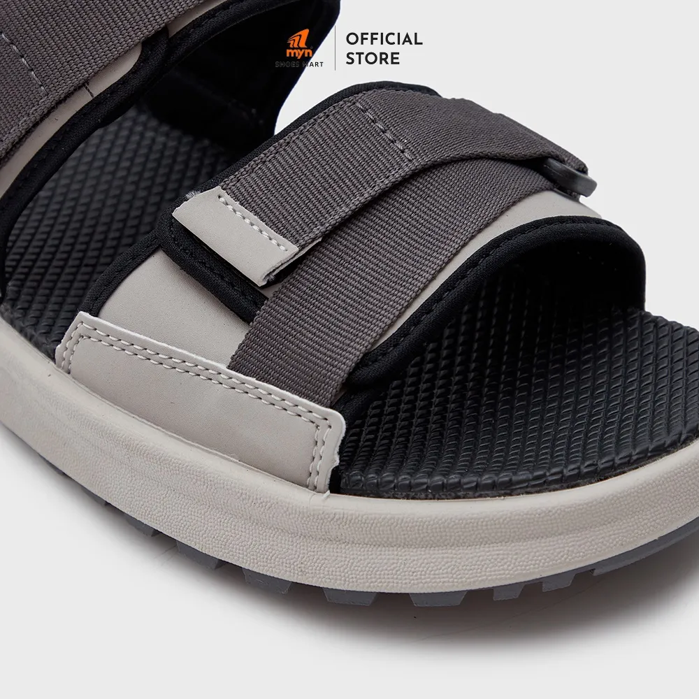 Ảnh Sandal Unisex ZX 2822 All Grey nam nữ đế EVA Phylon 2 quai bản to phối chéo có đệm chống trơn 3