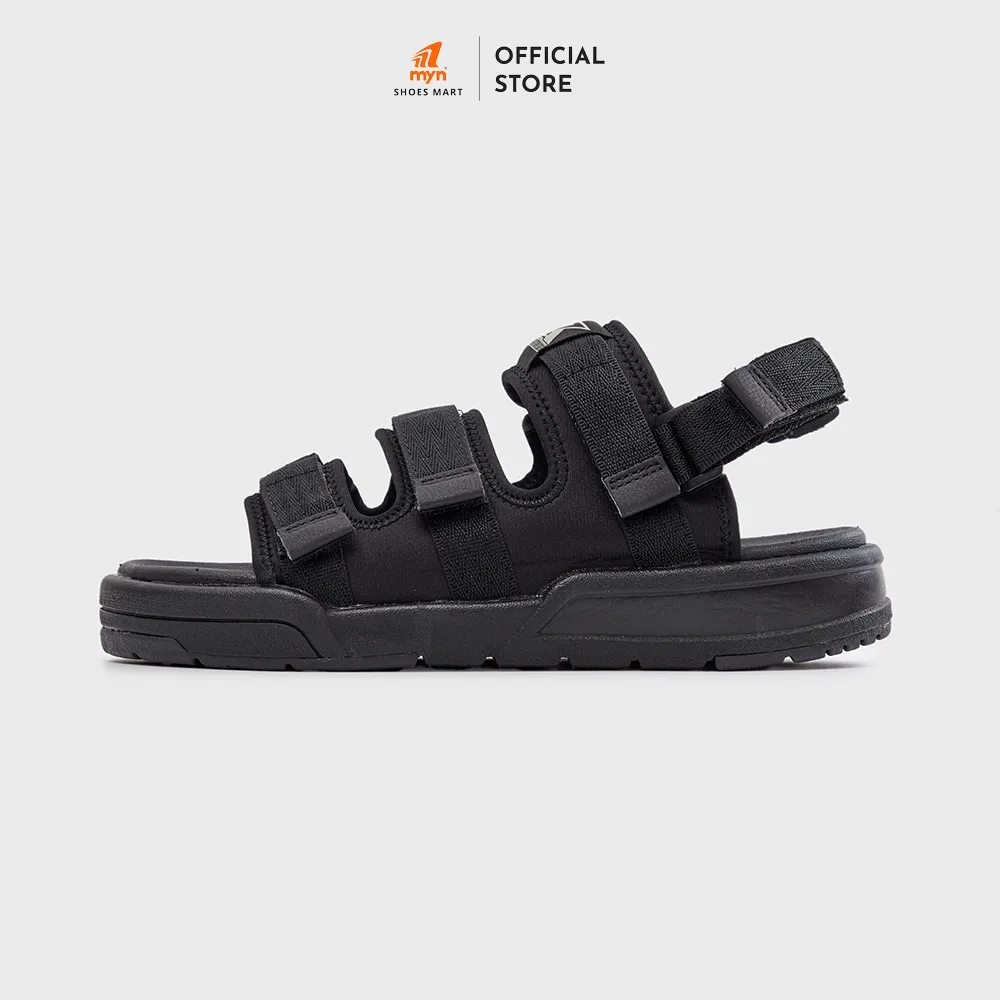 Ảnh Sandal ZX xăng đan 3 quai ZX 3121 All Black Đế EVA Phylon có thể tháo quai hậu 1