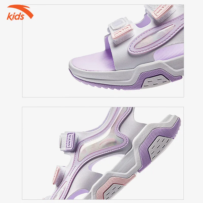 Ảnh Sandals Thời Trang Bé Gái Anta Kids Siêu Nhẹ, Quai Dán Tiện Lợi, Mặt Lưới Thoáng Khí 3224C6901 4