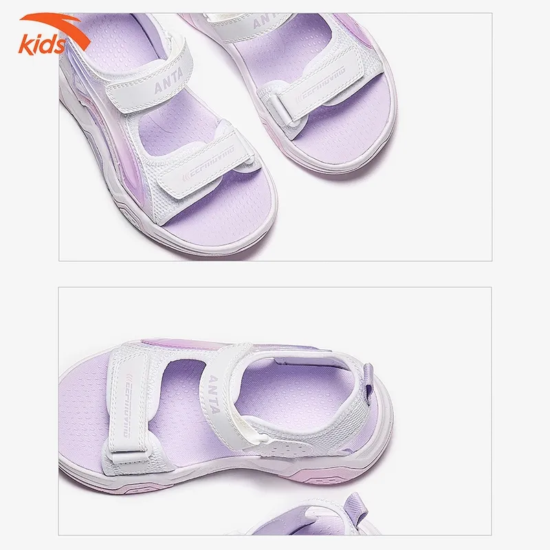 Ảnh Sandals thời trang bé gái size 27-33 Anta Kids Rubik'S Cube 3224B9971 3