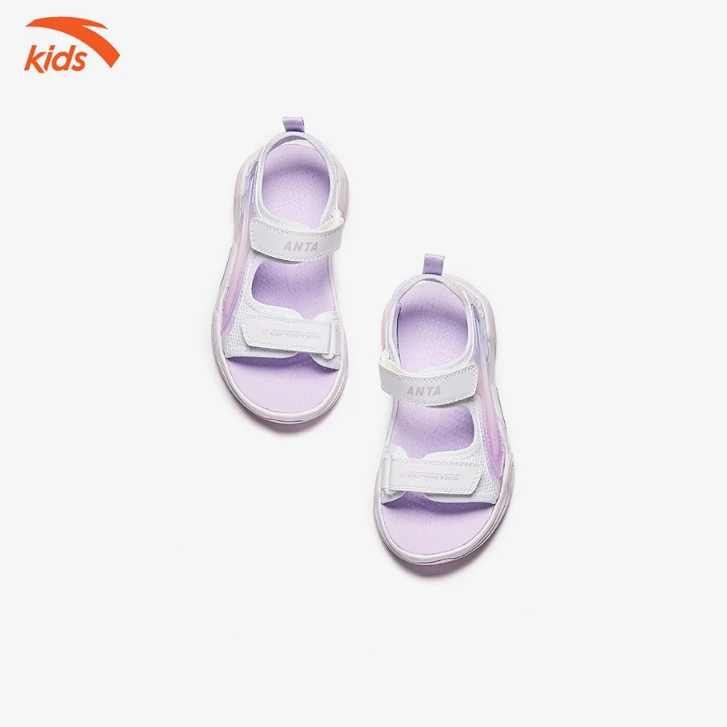Ảnh Sandals thời trang bé gái size 27-33 Anta Kids Rubik'S Cube 3224B9971 4
