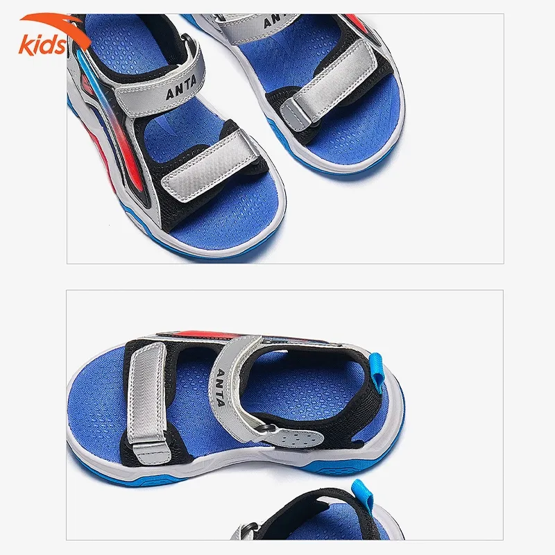 Ảnh Sandals thời trang bé trai size 28-33 Anta Kids Rubik'S Cube 3124B9971 3