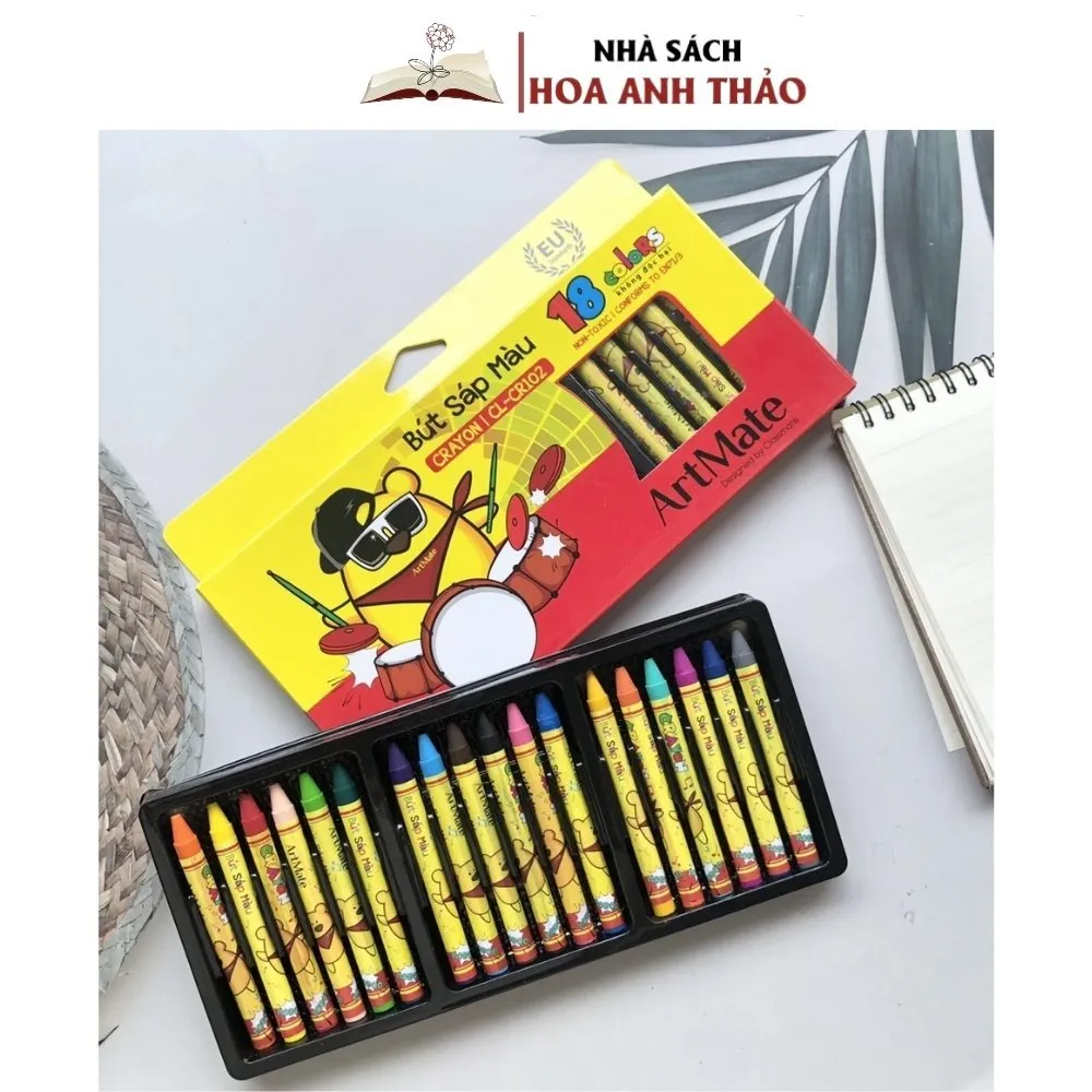 Ảnh Sáp Màu Classmate Màu Sắc Tươi Sáng Có 12/18/24 Màu, Màu Mịn, Bám Giấy Tốt Cho Bé Tập Tô 2