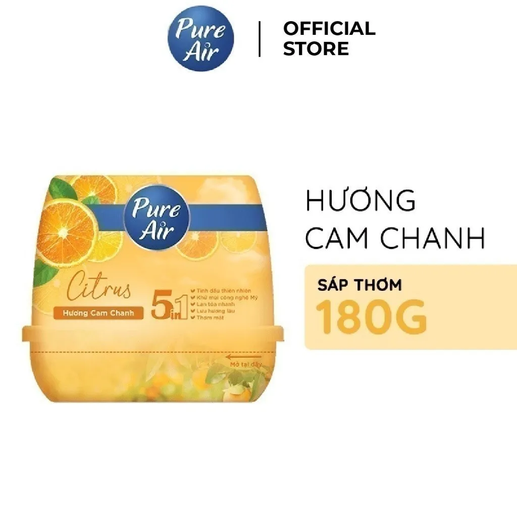 Ảnh Sáp thơm khử mùi Pure Air hương lavender/cam chanh/hoa anh đào 180g 3