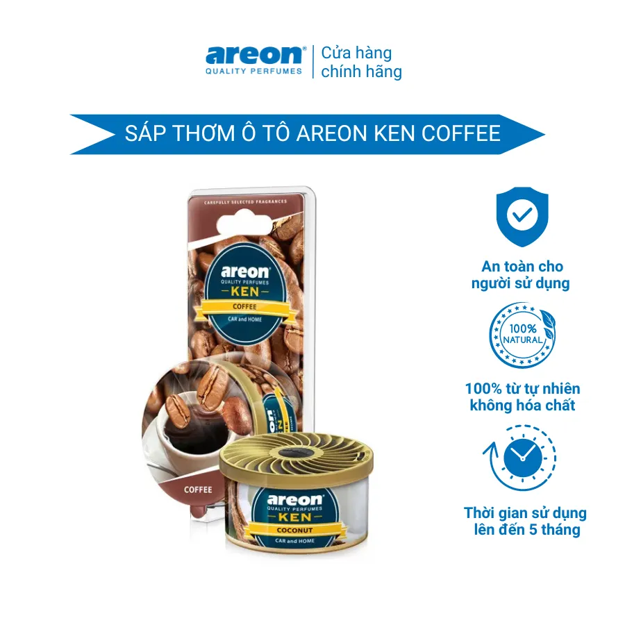 Ảnh Sáp thơm ô tô cao cấp Areon hương cà phê, nhập khẩu từ Bulgaria 1