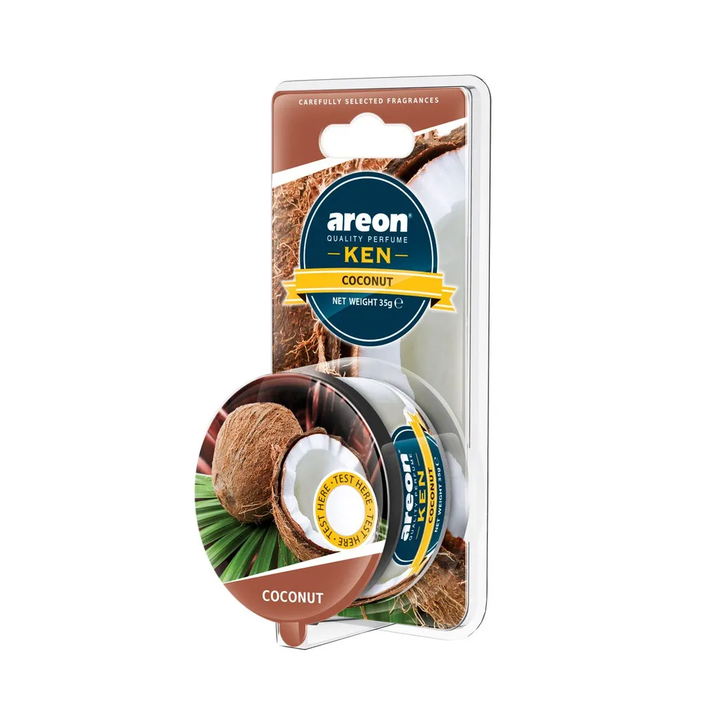 Ảnh Sáp thơm ô tô hương dừa – Areon Ken Coconut, nhập khẩu Bulgaria 1