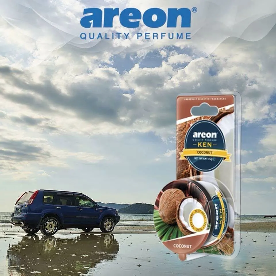 Ảnh Sáp thơm ô tô hương dừa – Areon Ken Coconut, nhập khẩu Bulgaria 3