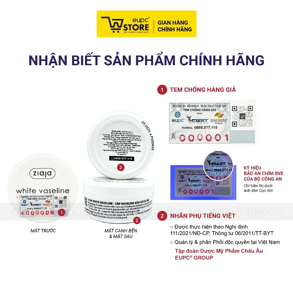 Ảnh Sáp Vaseline Bảo Vệ Giữ Ẩm Ziaja 30ml Đặc Tính Bôi Trơn Và Bảo Vệ, Khóa Ẩm Tốt Đa Công Dụng EUPC STORE 4