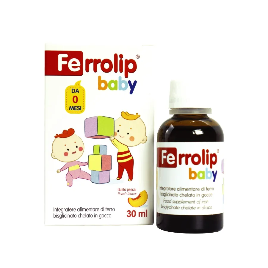 Ảnh Sắt Ferrolip Baby dạng siro vị đào thơm ngon 30ml 1