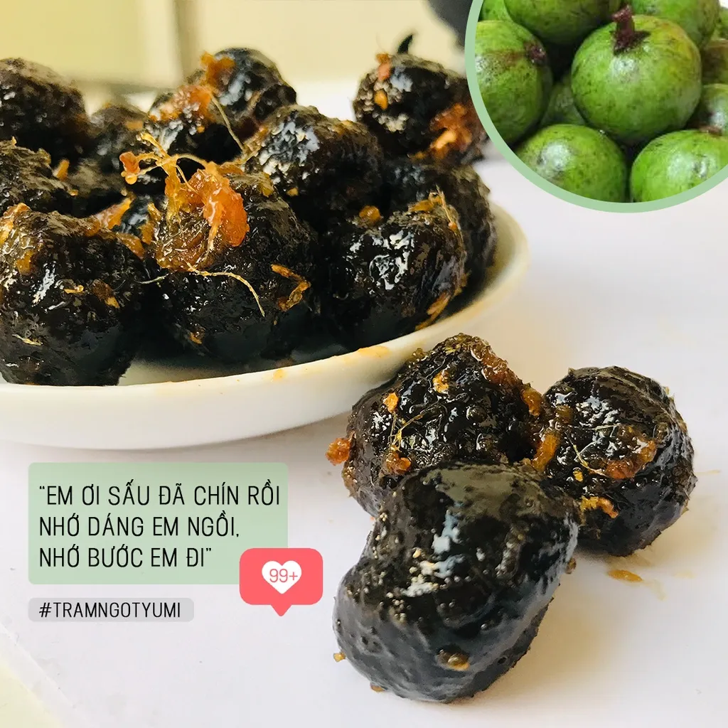 Ảnh Sấu xào gừng Trạm ngọt Yumi Ô mai xí muội cay ngọt ăn vặt thơm ngon 4
