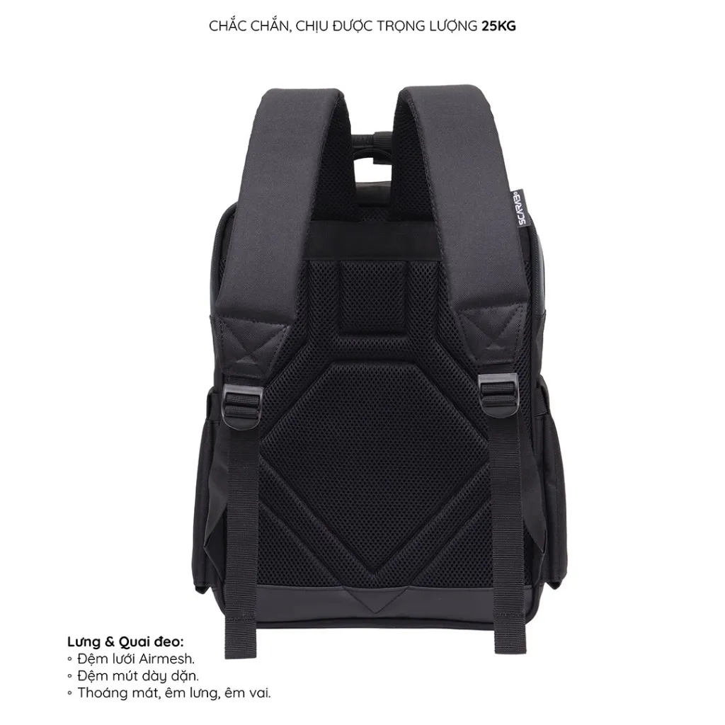 Ảnh Scarab High Street Backpack Unisex - Balo Đi Học Đi Làm Nam Nữ, Ba lô Chống Sốc Đựng Vừa Lap 16inch 3
