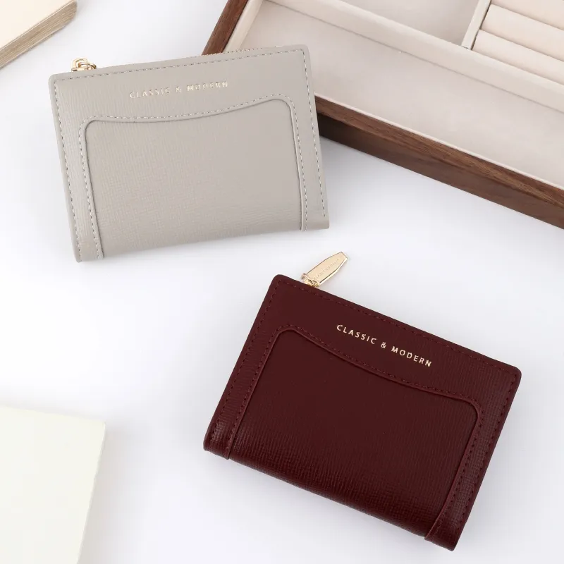 Ảnh Seagloca Mới Chất Lượng Cao Di Động Bifold Ví Ngắn Ví Đựng Thẻ Dành Cho Nữ 2