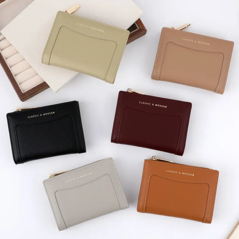 Ảnh Seagloca Mới Chất Lượng Cao Di Động Bifold Ví Ngắn Ví Đựng Thẻ Dành Cho Nữ 3