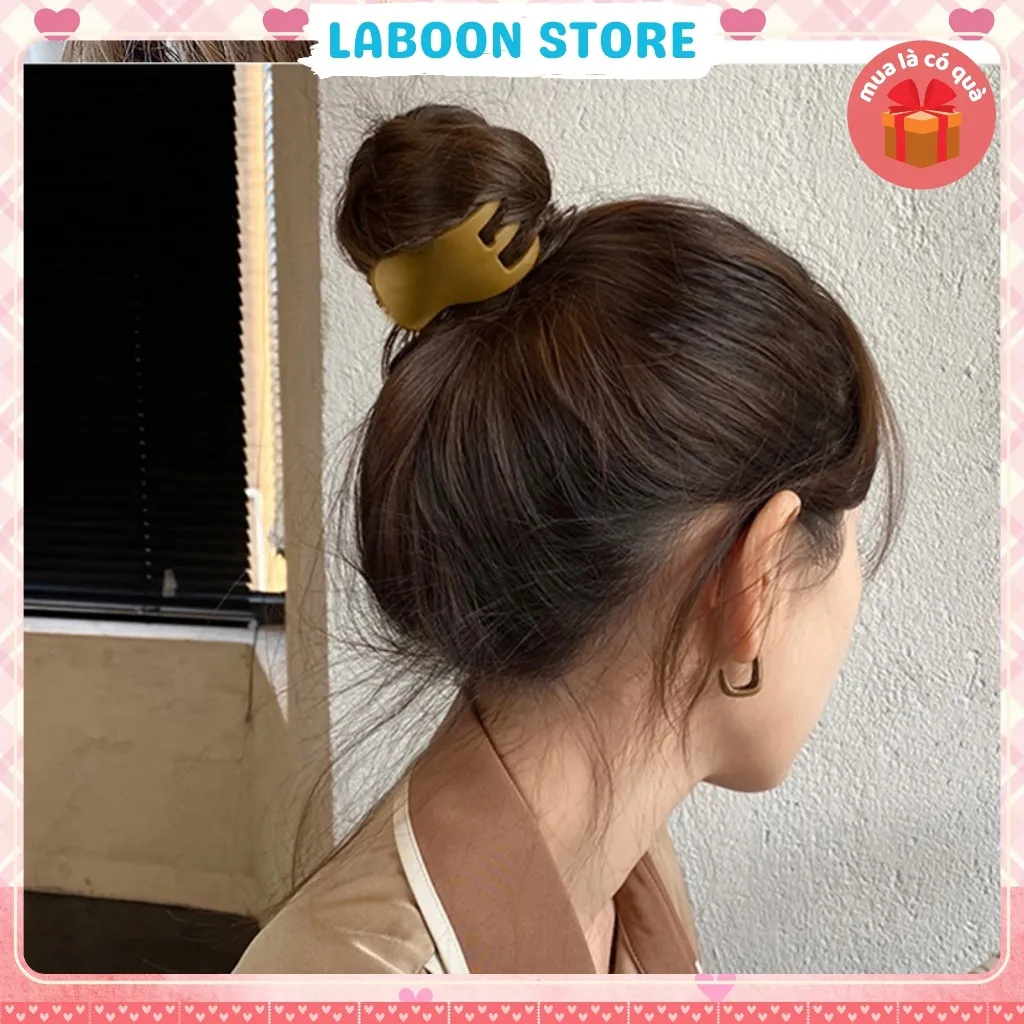 Ảnh Set 12 chiếc kẹp tóc LABOON càng cua 5 răng tone màu pastel candy chocolate nhẹ nhàng tiểu thư 4