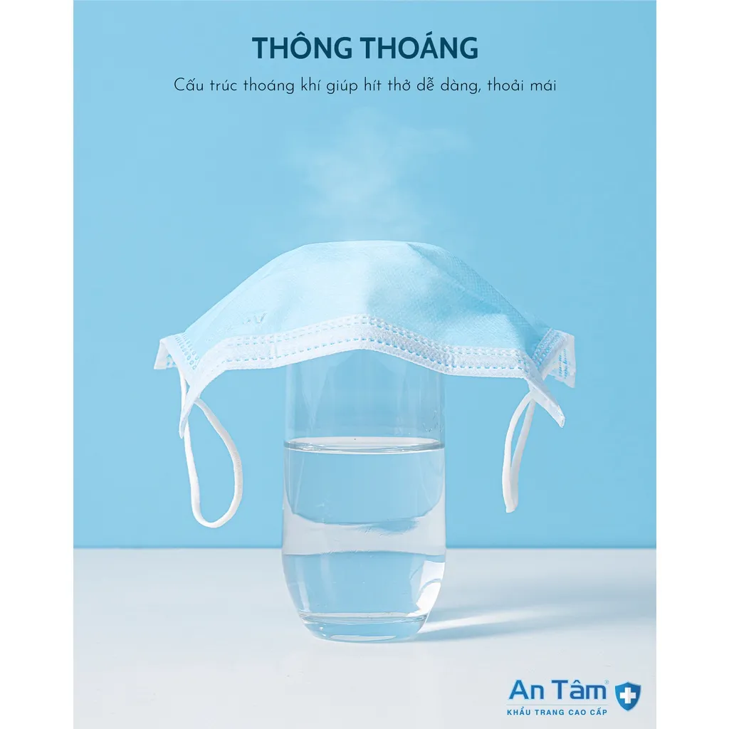 Ảnh Set 150 cái khẩu trang y tế 4 lớp Vải Không Dệt cao cấp - Chính Hãng AN TÂM 4