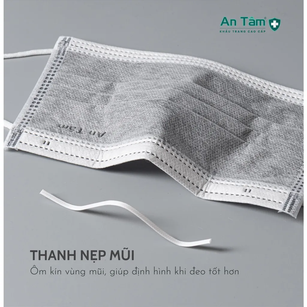 Ảnh Set 150 cái khẩu trang y tế 4 lớp Giấy kháng khuẩn Chính Hãng AN TÂM 4