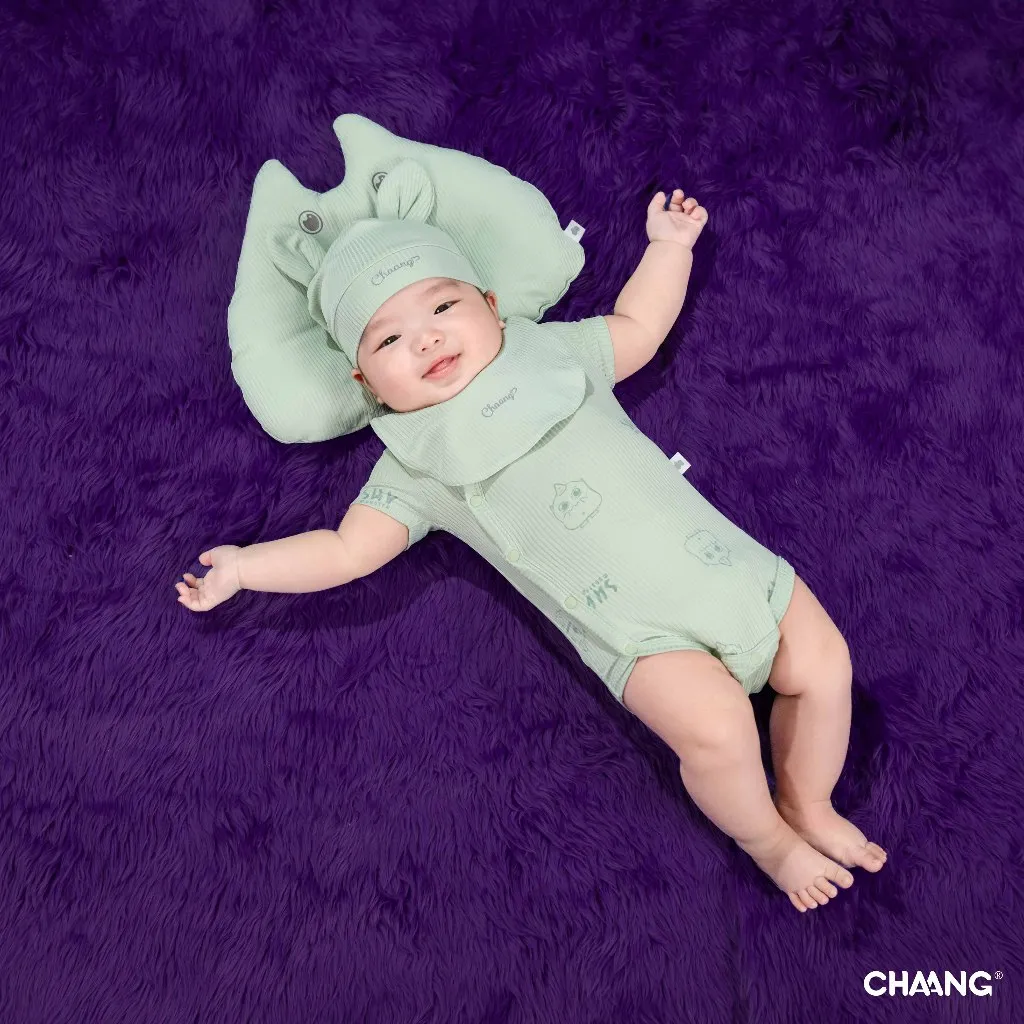 Ảnh Set 2 chiếc mũ thóp tai thú Monster cho bé sơ sinh chất liệu tăm lạnh 3