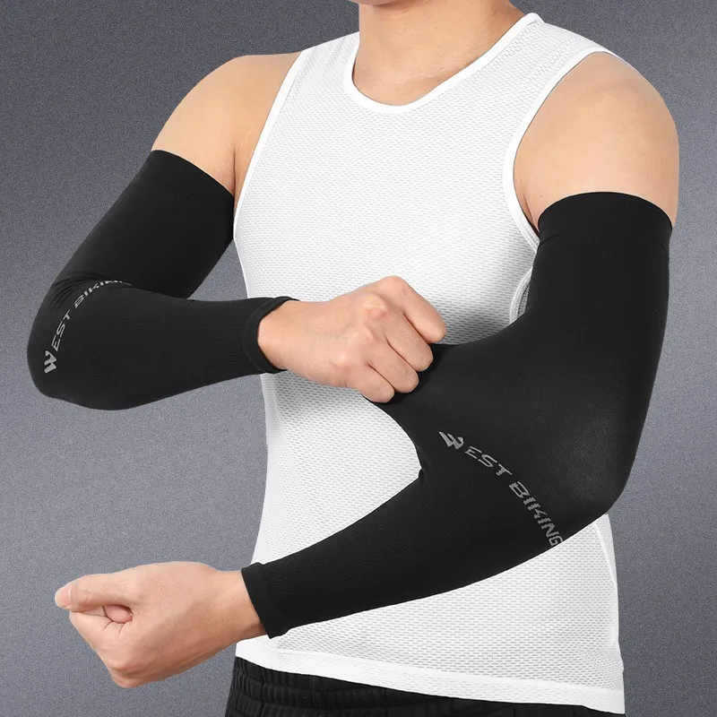 Ảnh Set 2 Găng Cánh Tay Chống Nắng WEST BIKING Bảo Vệ Khỏi Tia UV Dành Cho Người Chạy Bộ Mùa Hè 3