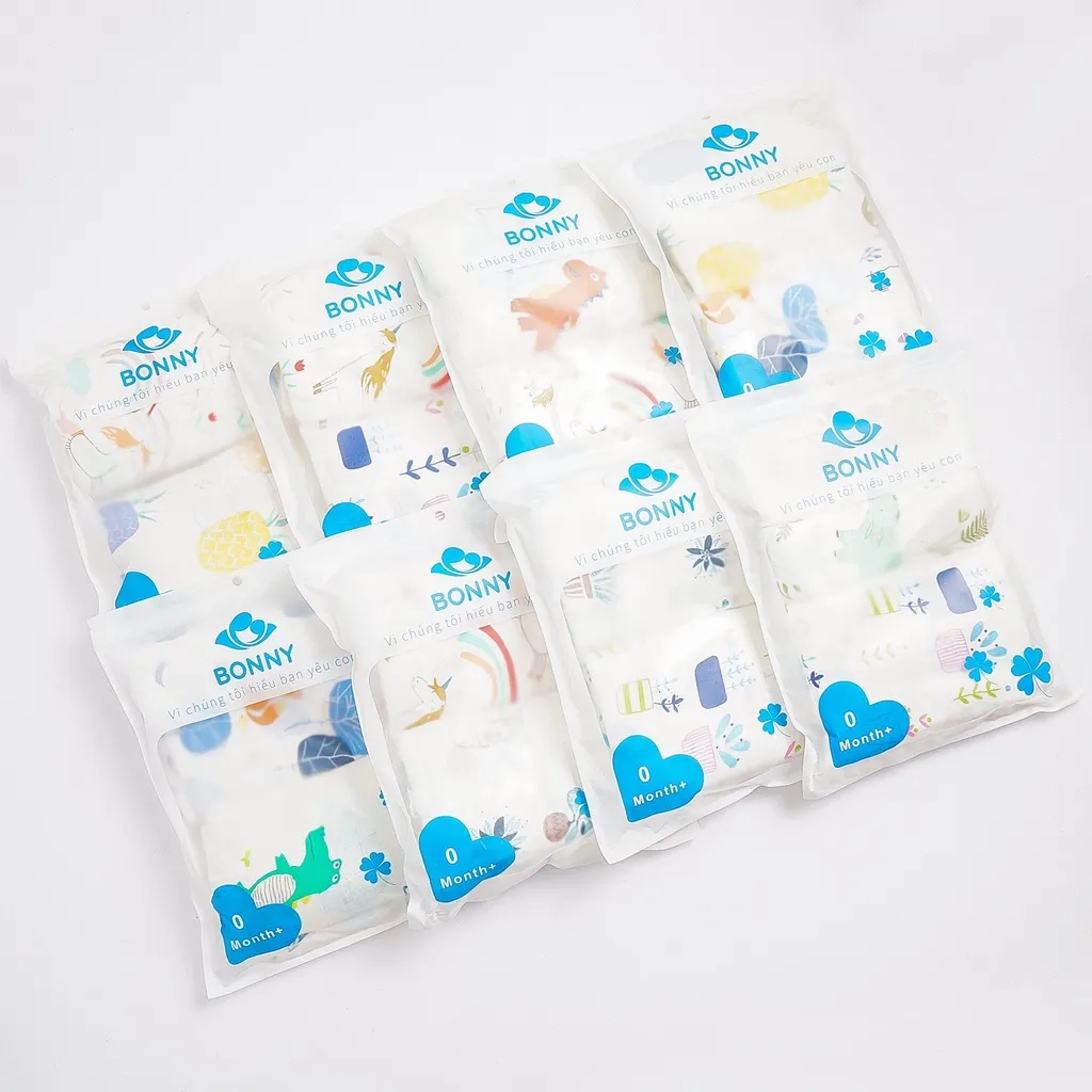 Ảnh Set 2 Khăn Tắm BONNY 2 Lớp Sợi Tre Mềm Mịn, Thấm Hút Rất Tốt, Dễ Giặt, Mau Khô (KT: 1m1x1m2) 3