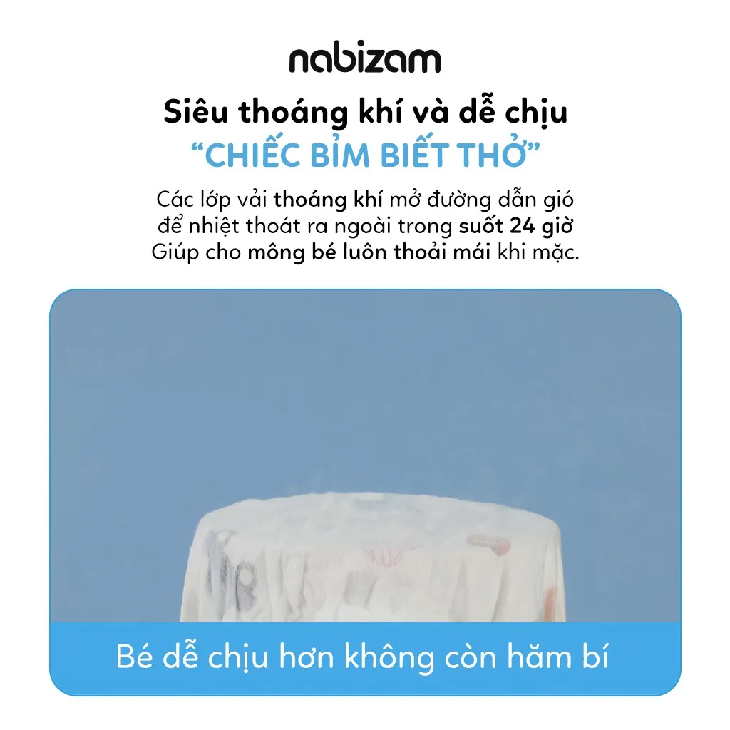 Ảnh Set 2 Miếng Bỉm Đêm NABIZAM Signature Summer Nội Địa Hàn, Mỏng Mềm, Thoáng Khí, Siêu Thấm Hút Cho Bé 8-22kg 4
