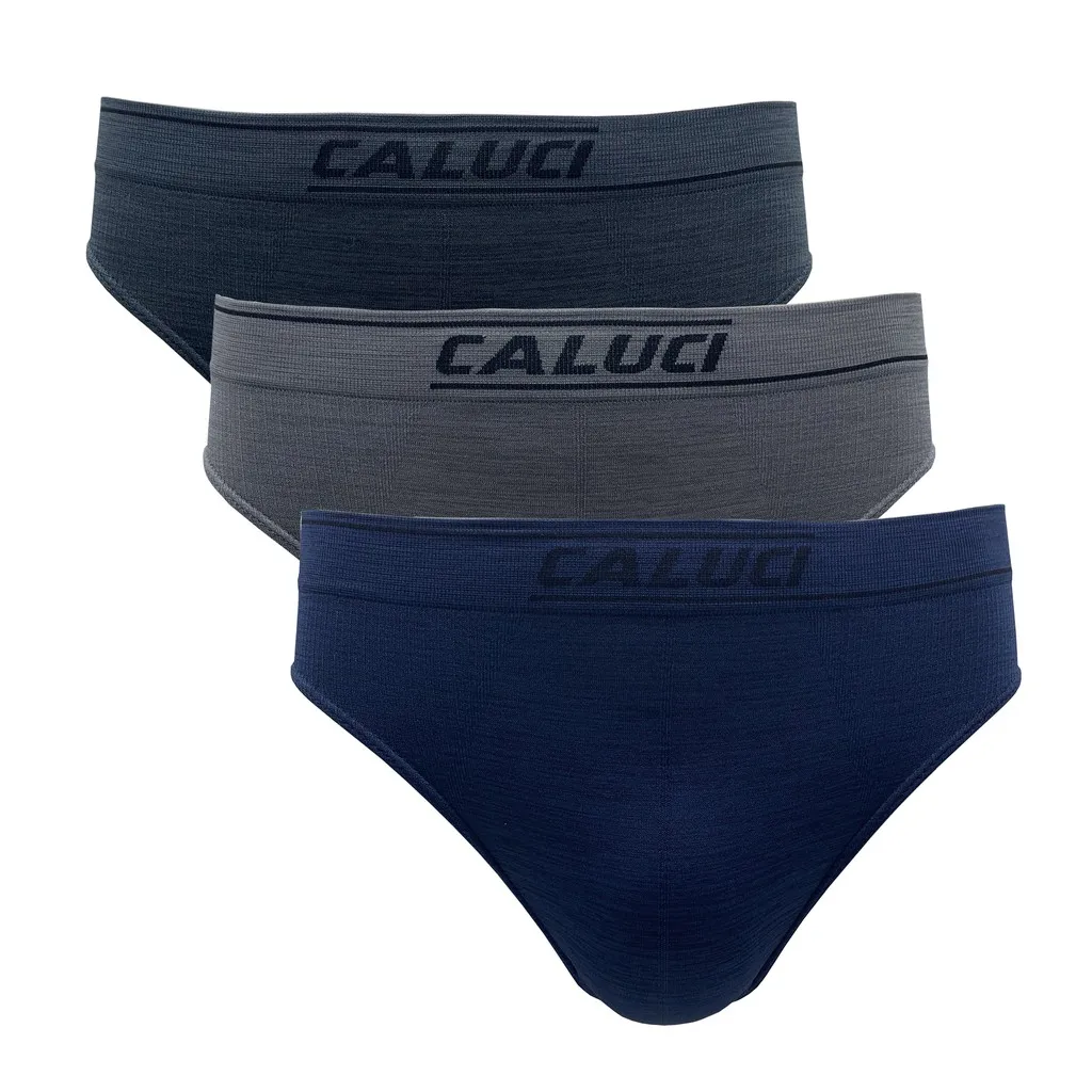 Ảnh Set 3 quần sịp tam giác CALUCI CBF16, thiết kế basic, khỏe khoắn, vải co dãn 4 chiều, mềm mại thoáng nhẹ 4