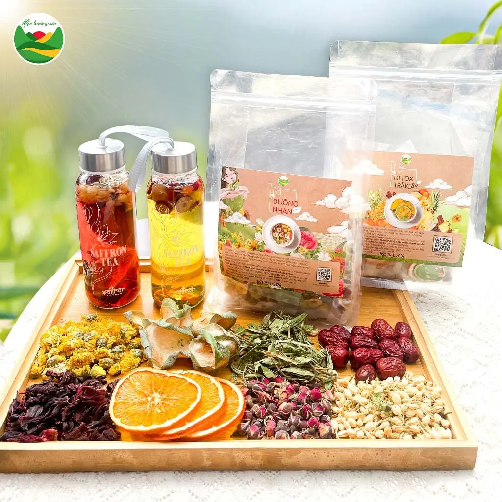 Ảnh Set 40 gói trà detox và trà dưỡng nhan mix vị giúp đẹp da, đẹp dáng 2