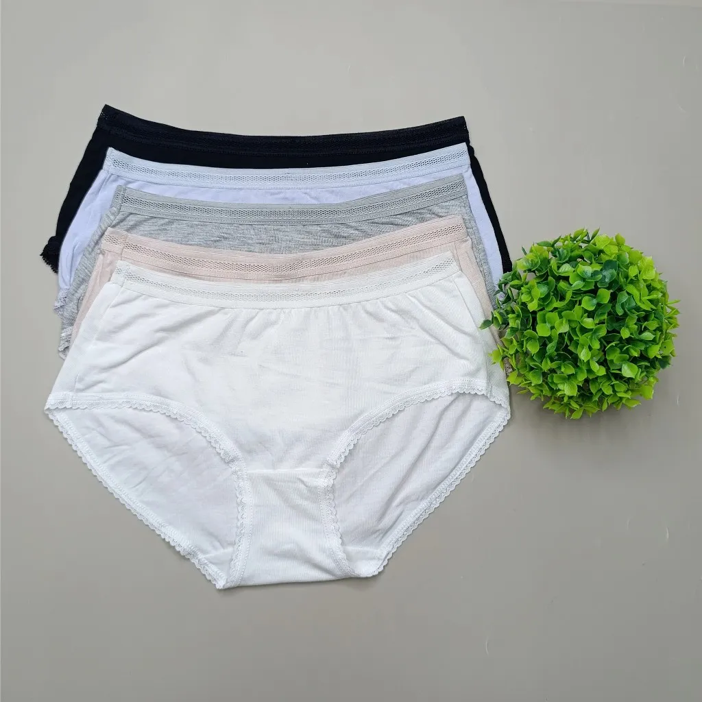 Ảnh Set 5 quần lót nữ cotton lụa Vicci 109 mềm mại, êm ái, thấm hút mồ hôi, kháng khuẩn khử mùi 2
