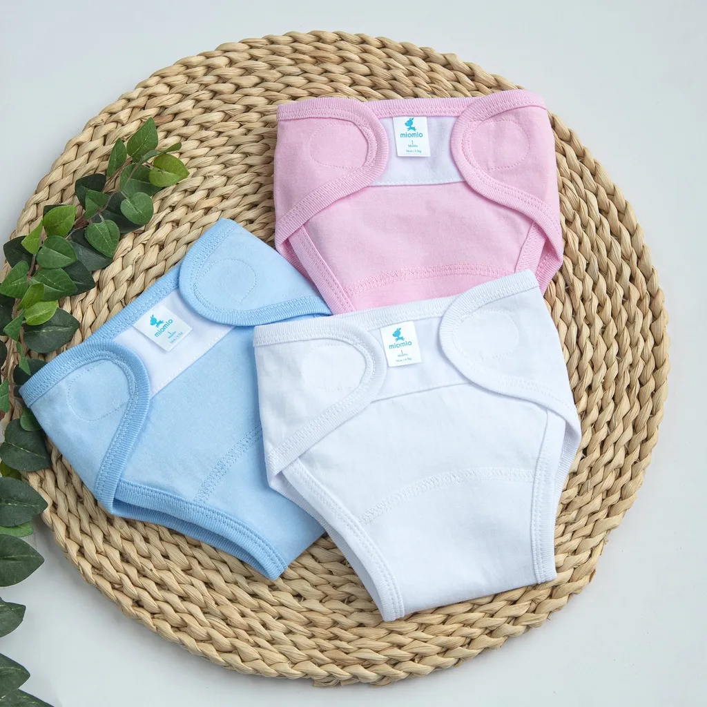 Ảnh Set 5 Tã Dán Vải Sơ Sinh MIOMIO Cho Bé Trai, Bé Gái 0-6tháng, Vải Cotton 100% 3