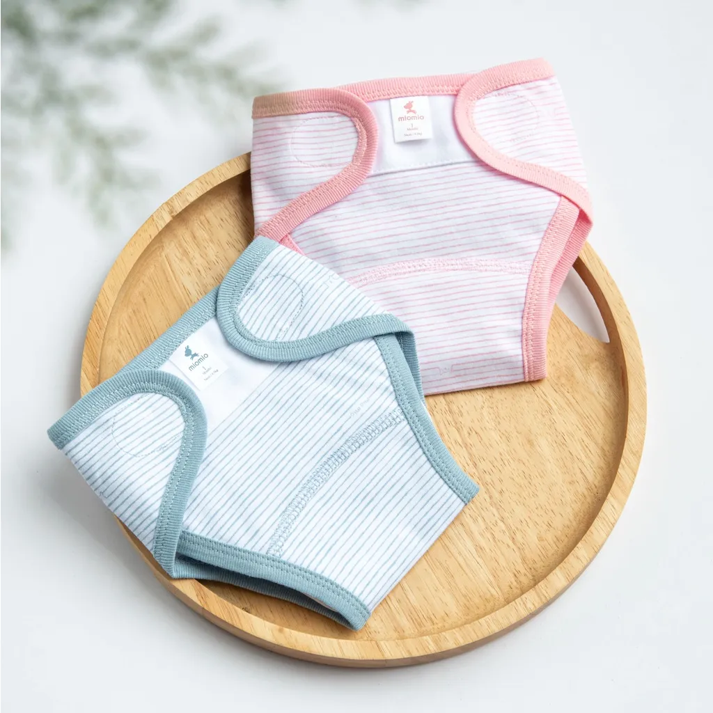 Ảnh Set 5 Tã Dán Vải Sơ Sinh MIOMIO Cho Bé Trai, Bé Gái 0-6tháng, Vải Cotton 100% 4