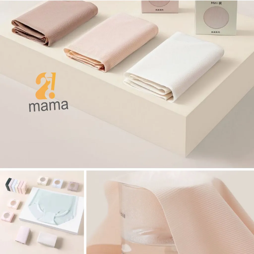 Ảnh Set 6 quần lót nữ su thạch băng lụa kháng khuẩn tàng hình 2mama trong hộp mini mặc thường và sau sinh cao cấp 1