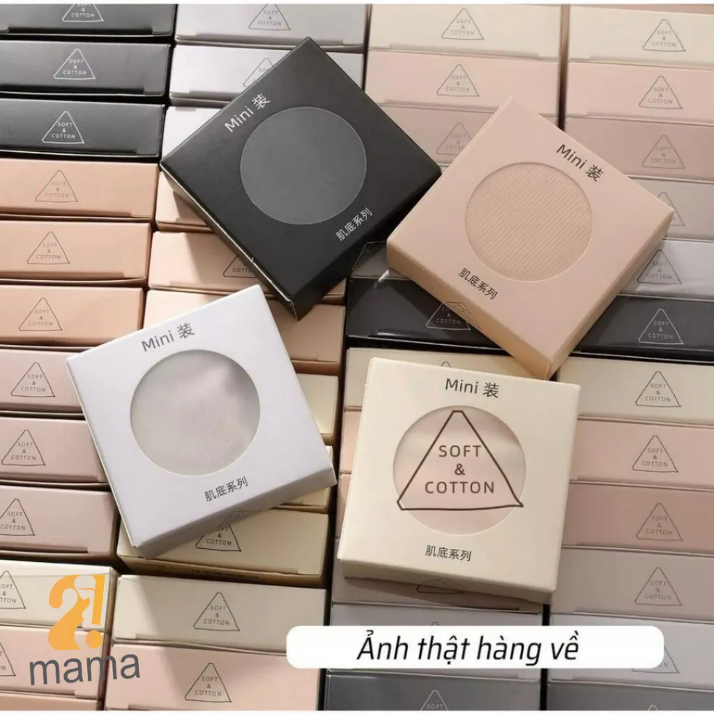 Ảnh Set 6 quần lót nữ su thạch băng lụa kháng khuẩn tàng hình 2mama trong hộp mini mặc thường và sau sinh cao cấp 2