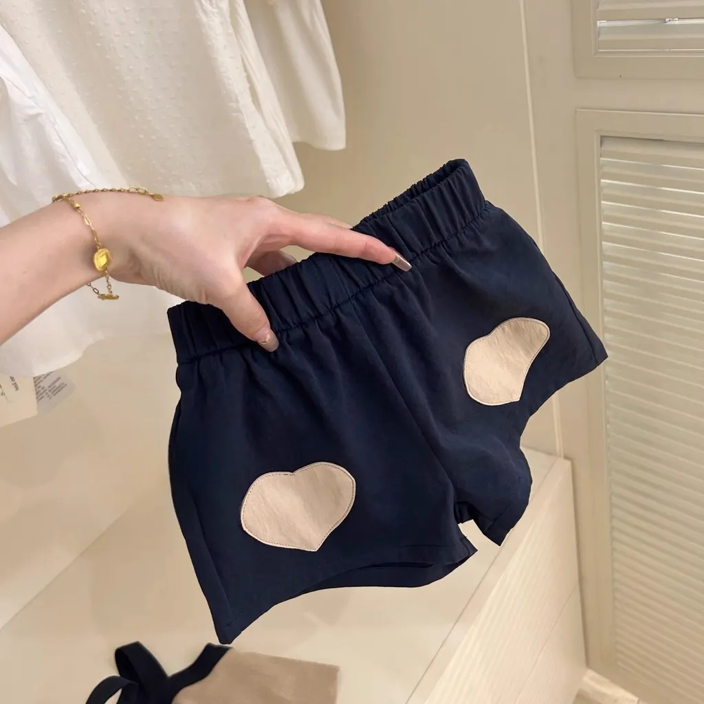 Ảnh Set Bộ Áo 2 Dây Crop-top Quần Đùi Túi Trái Tim Cho Bé Gái 1-7 Tuổi MINTSCLOSET Quảng Châu - GA2335 2