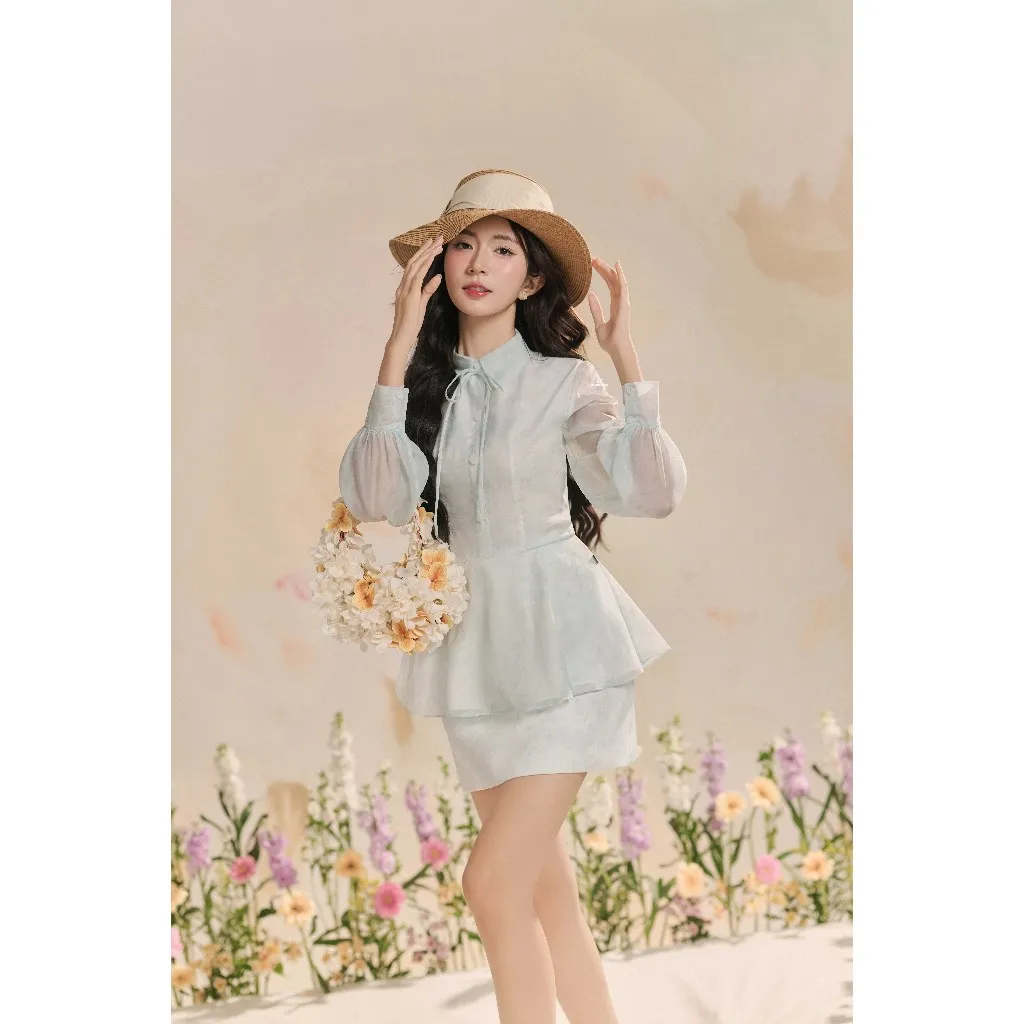 Set Bộ Áo Sơ Mi Chân Váy JM - Nét Tiểu Thư Sang Trọng Giá 424K