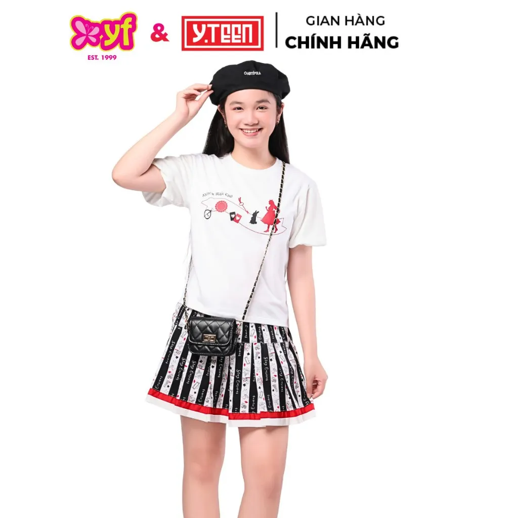 Ảnh Set bộ áo váy tay phồng Nhãn hàng: YF  - TAX011-4 1