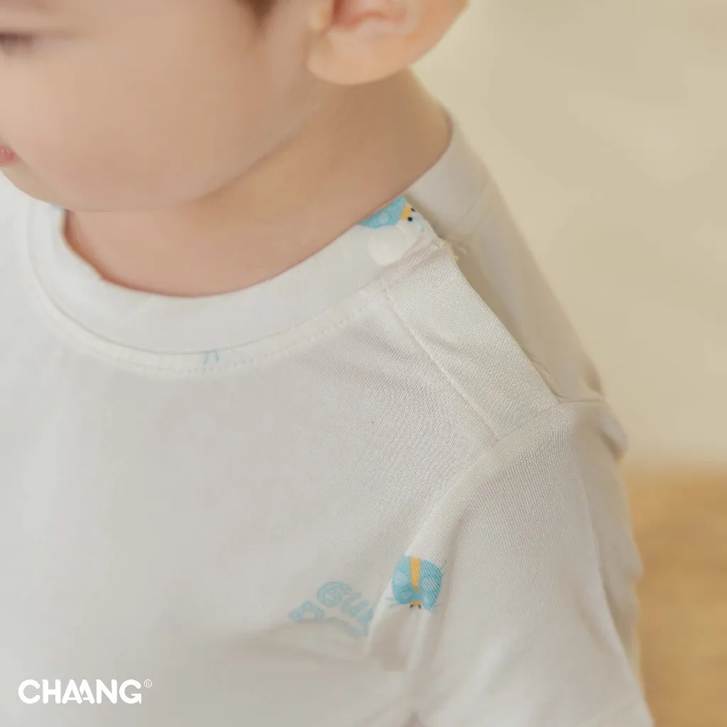 Ảnh Set Bodychip cúc vai kèm quần Bloom cho bé gái và bé trai 3
