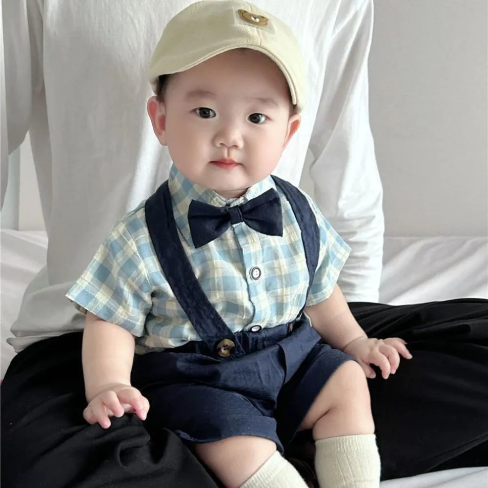 Ảnh Set Công Tử Fbaby Thôi Nôi Đi Chơi Dự Tiệc Gồm 4 Chi Tiết Aó Chất Liệu Thô Đũi Phối Quần Kaki Cho Bé Trai 6-16kg 3