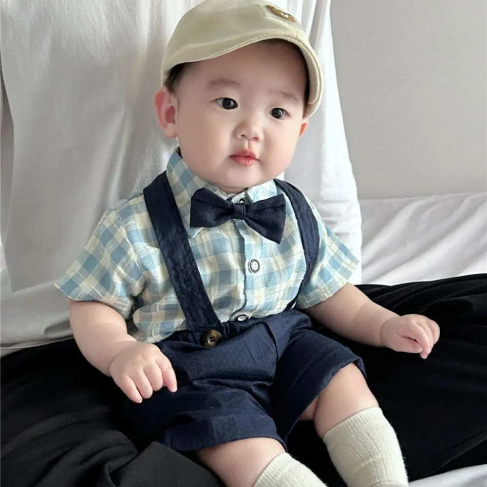 Ảnh Set Công Tử Fbaby Thôi Nôi Đi Chơi Dự Tiệc Gồm 4 Chi Tiết Aó Chất Liệu Thô Đũi Phối Quần Kaki Cho Bé Trai 6-16kg 4