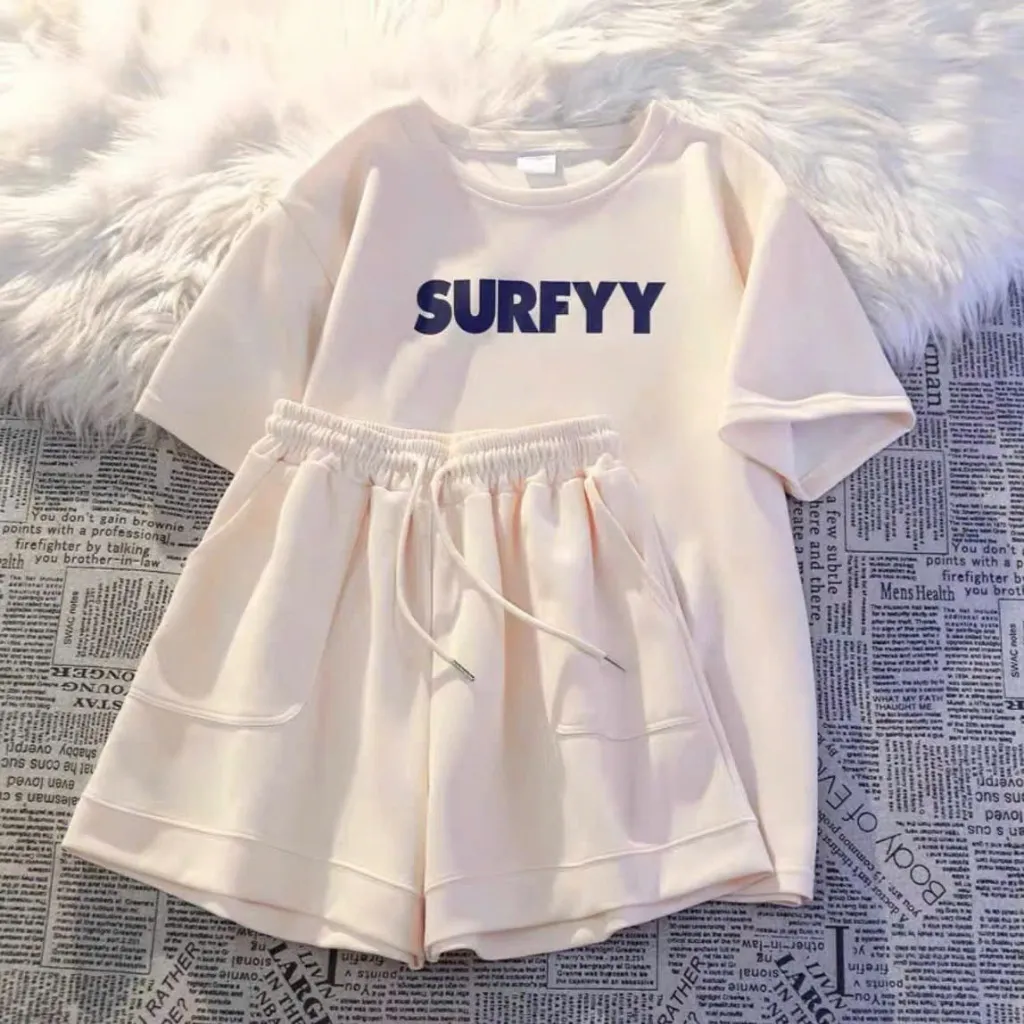 Ảnh Set Đồ Nữ Cotton SUREYY NAD, Bộ Quần Áo Nữ Mặc Nhà Form Rộng Thoáng Mát Bộ Thể Thao Nữ Mùa Hè Tay Lỡ 4