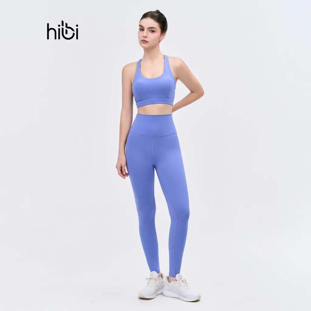 Ảnh Set Đồ Tập Yoga Gym Hibi Sports H161 Kiểu 4 Dây Đan Nơ Cổ Tròn, Kèm Mút Ngực 2