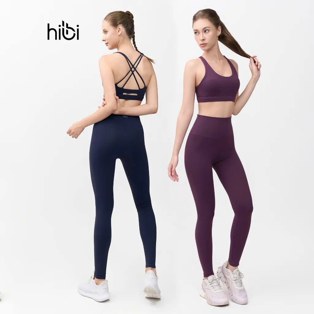 Ảnh Set Đồ Tập Yoga Gym Hibi Sports H148 Kiểu 4 Dây Thun Ngang, Kèm Mút Ngực 1