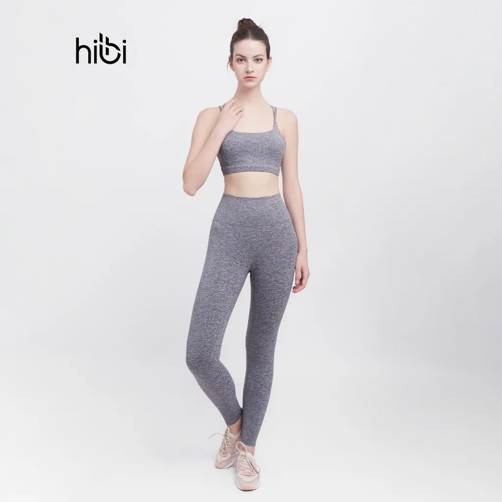 Ảnh Set Đồ Tập Yoga Gym Hibi Sports H132 Kiểu Bra 4 Dây Đan, Kèm Mút Ngực 2