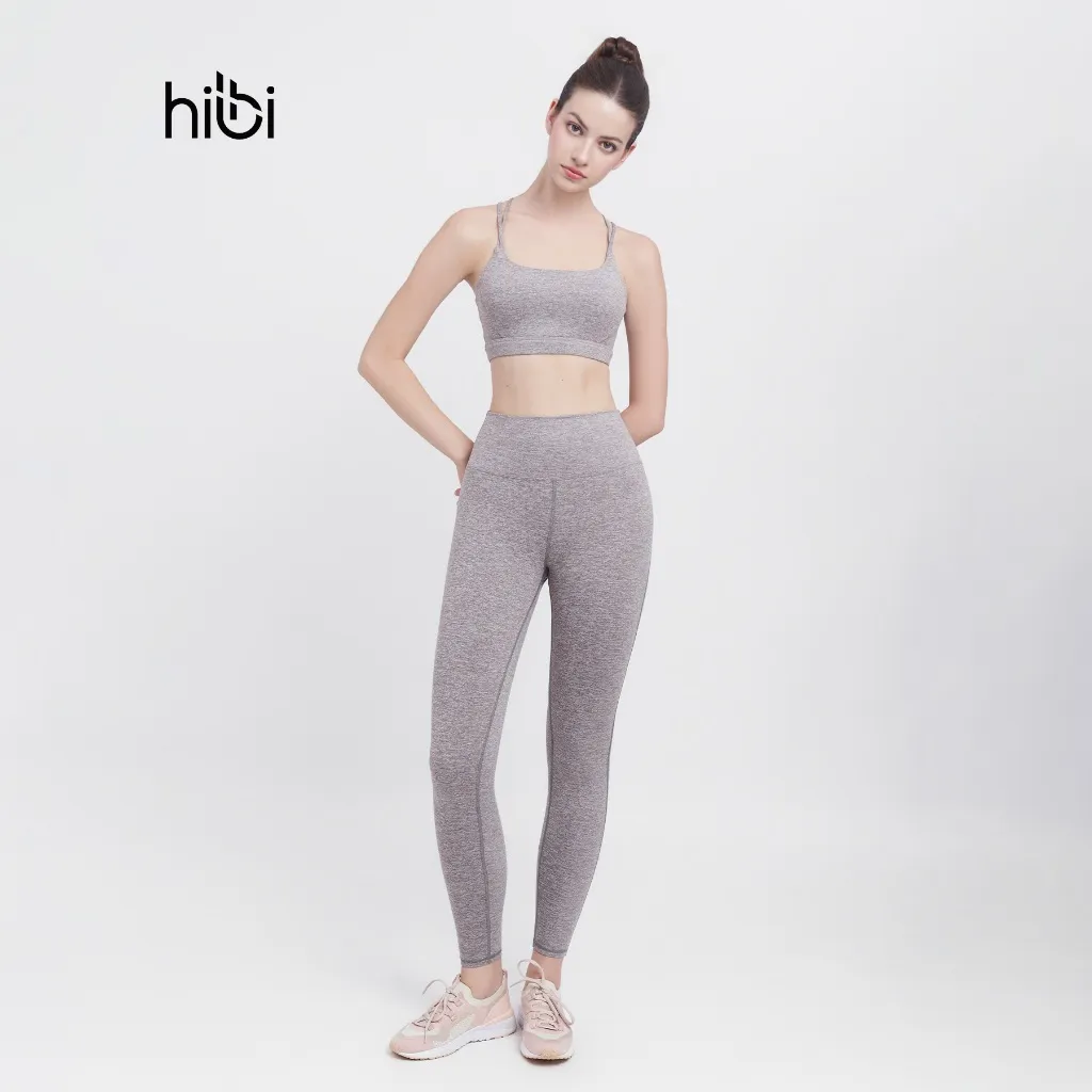 Ảnh Set Đồ Tập Yoga Gym Hibi Sports H132 Kiểu Bra 4 Dây Đan, Kèm Mút Ngực 3