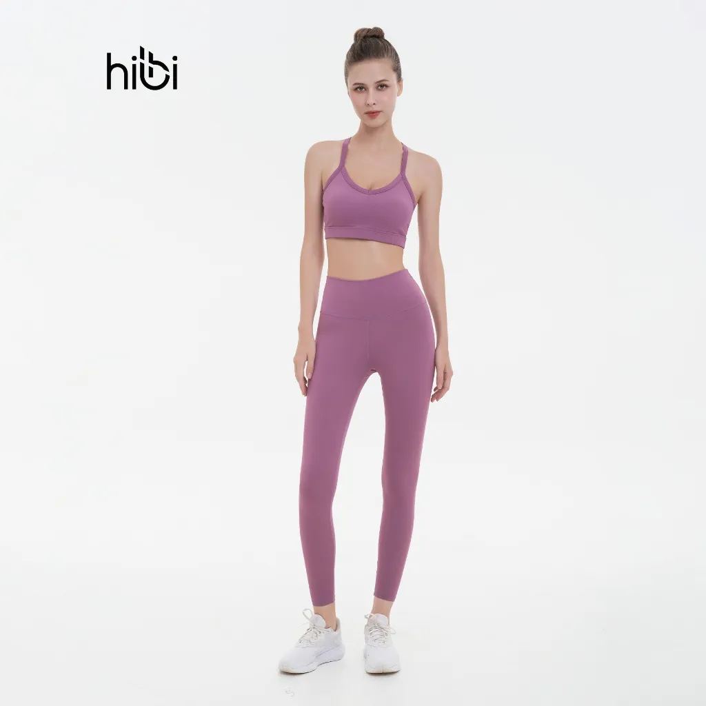 Ảnh Set Đồ Tập Yoga Gym Hibi Sports H180 Kiểu 2 Dây Ba Lỗ Cổ Tim, Kèm Mút Ngực 4
