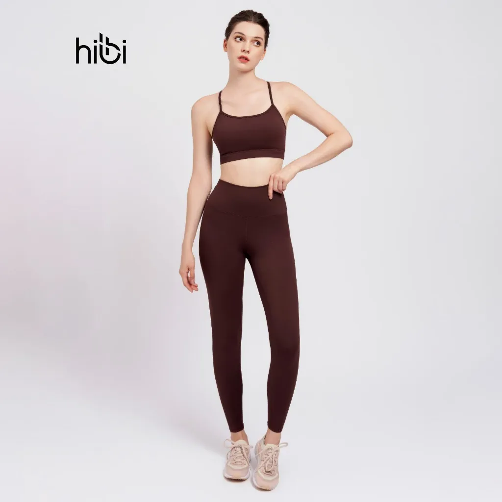 Ảnh Set đồ tập Yoga Gym Hibi Sports H172 Kiểu 2 dây đan nơ, kèm mút ngực 3