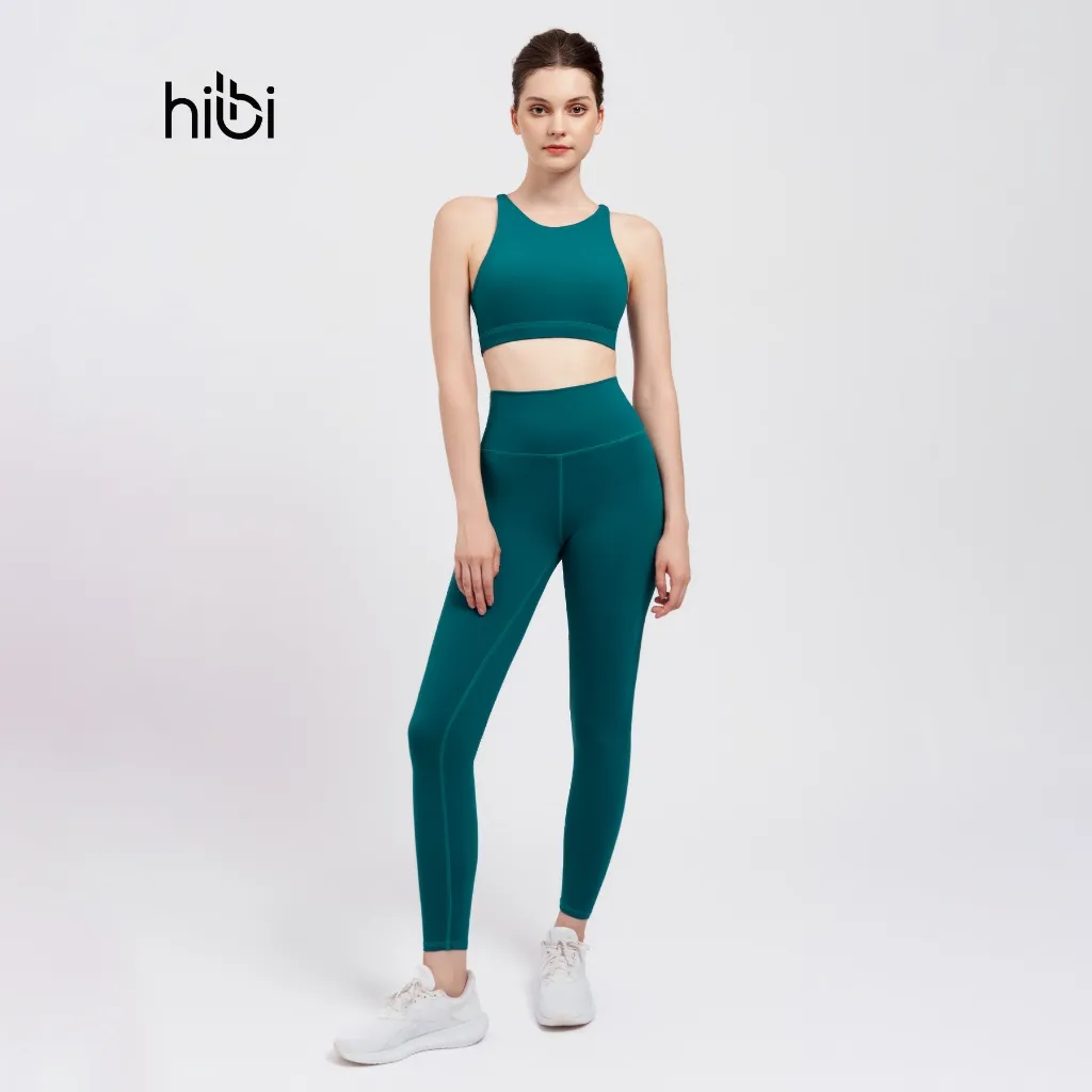 Ảnh Set Đồ Tập Yoga Gym Hibi Sports H173 Kiểu Cổ Yếm Phối Khoen, Kèm Mút Ngực 2