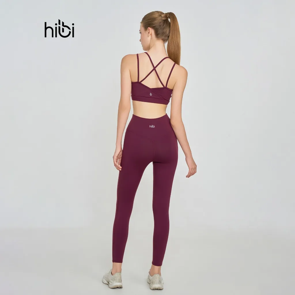 Ảnh Set đồ tập Yoga Gym Hibi Sports H183 Kiểu 4 dây đan, kèm mút ngực 4