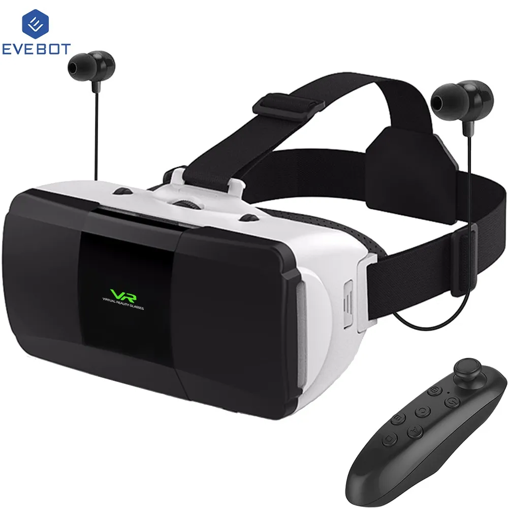 Ảnh Set kính thực tế ảo hỗ trợ VR 3D EVEBOT đeo đầu kích thước 7 inch 1