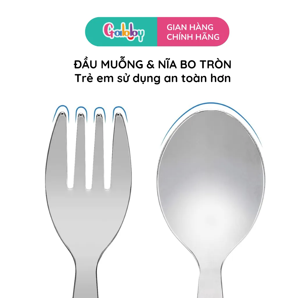 Ảnh Set Muỗng, Thìa Nĩa Inox Disney Người Nhện Spiderman - Avenger - Frozen Cho Bé Ăn Dặm 3