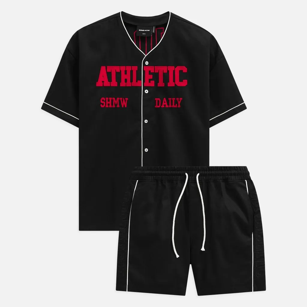 Ảnh Set Nam Shirt Short Athletic Daily, Chất Vải Kaki Thoải Mái, SB0049, SOMEHOW 2