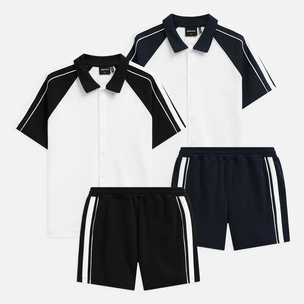 Ảnh Set Nam Shirt Short Raglan Grand Line, Chất Vải Double Face Thoải Mái, SB0047, SOMEHOW 1